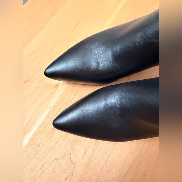 VERONICA BEARD Iluska Black Leather Wedge Chelsea Ankle Boots Size 6.5 - Picture 8 of 13